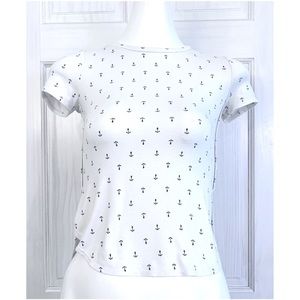 Old Navy Anchor Tee Shirt | S 6/7 | EUC | High Low Hem | Gorgeous Little Top!!!